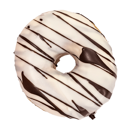 Black and White Donut