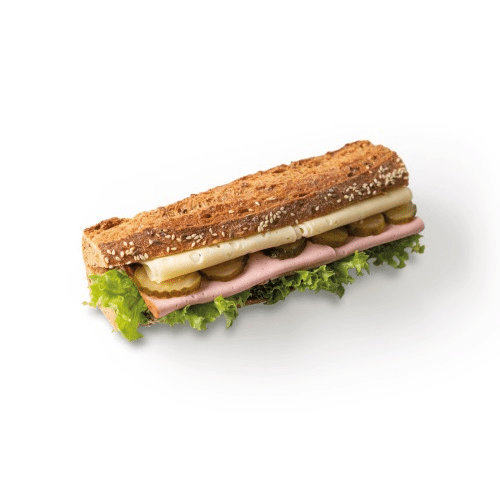 Bio-Wiederbaguette mit Neuburger und Emmentaler