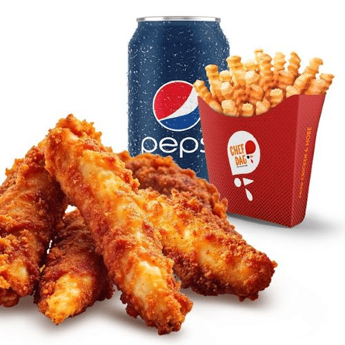 Hot strips menu 6pc