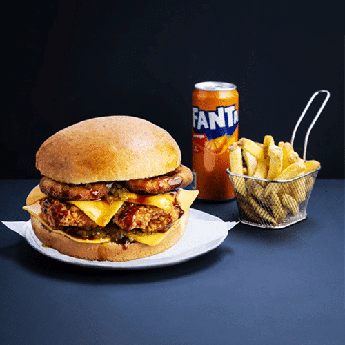 Hachimitsu Sōsu Chicken Burger Menu