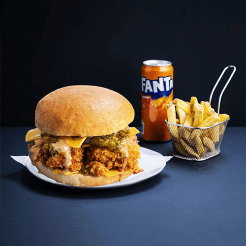 Katsu Sōsu Chicken Burger Menu