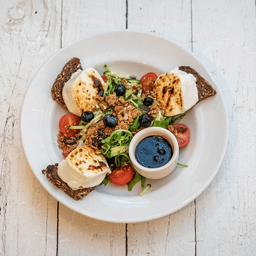 Salade met warme geitenkaas