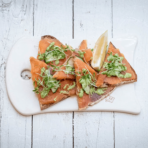 Tartine saumon Atlantique fumé