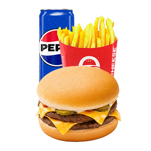 Menu O'double cheeseburger