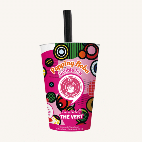 Bubble Tea Pêche Fraise 48cl