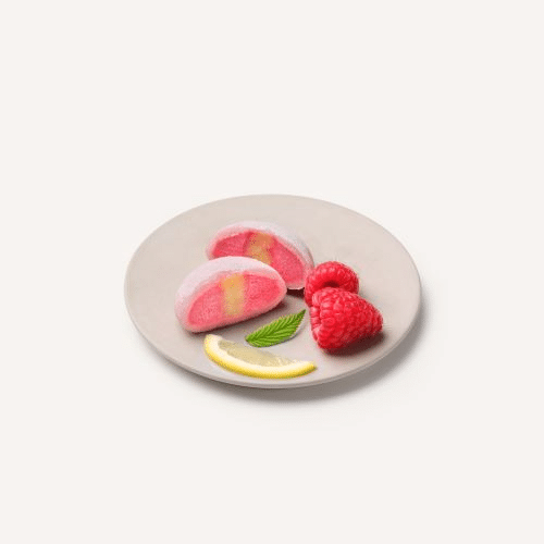 Mochi glacé framboise citron