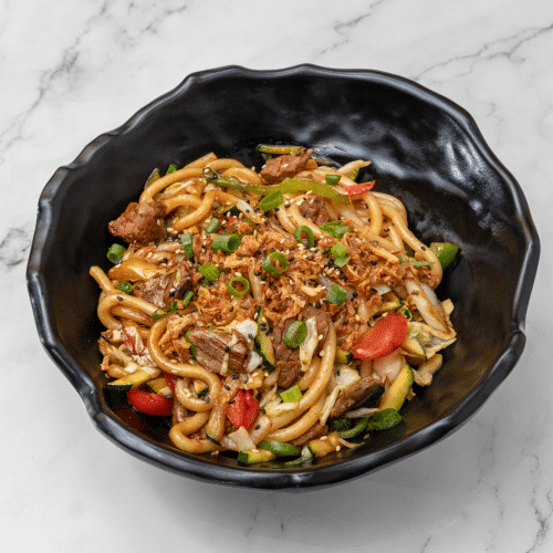 Udon teriyaki bœuf épicé