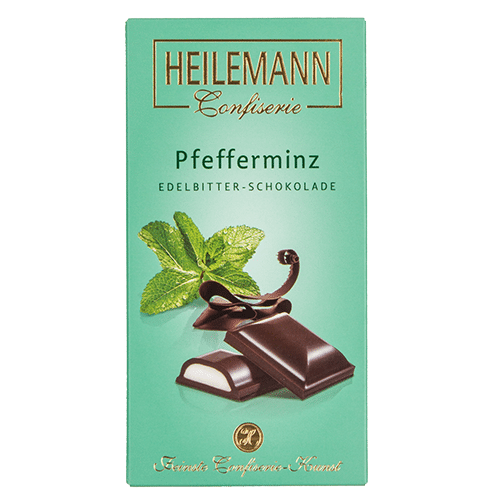 Heilemann Tafelschokolade Pfefferminz Zartbitter 100g