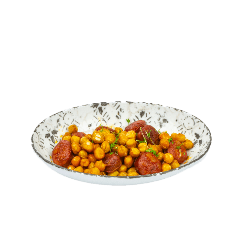 Chorizo con gabanzos