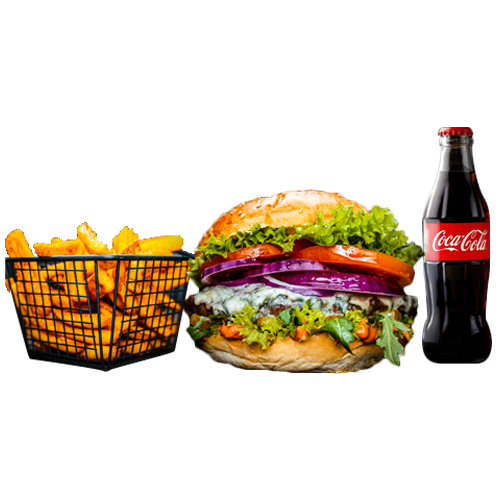 Burger in Blau Menü