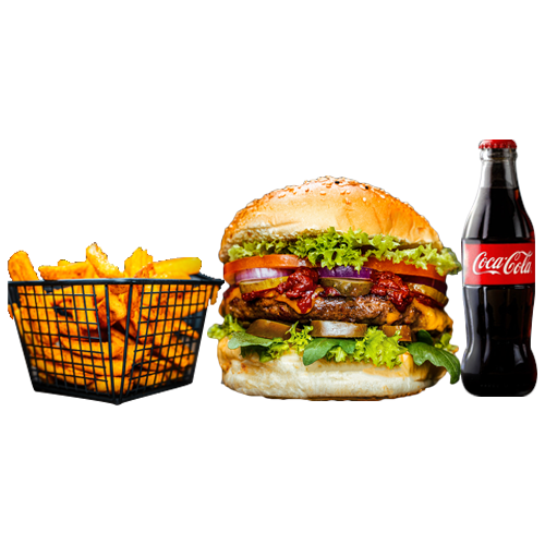 Tex Mex Burger (scharf) Menü