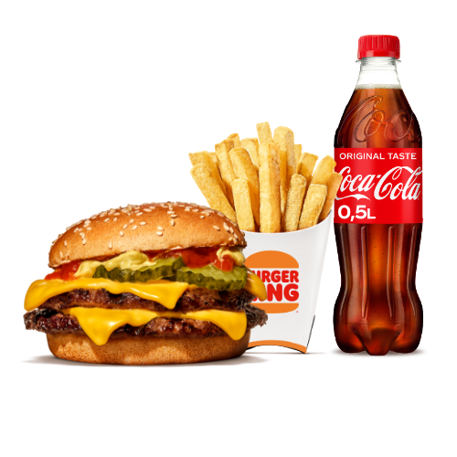 Double Cheeseburger King Menü