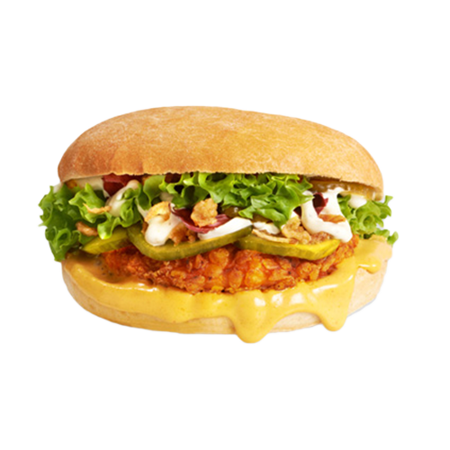 Crispy Chicken Burger (pikant)