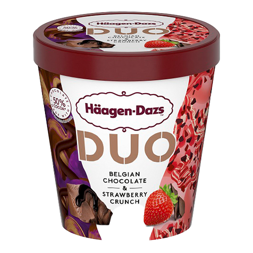 Häagen-Dazs Duo Belgian Chocolate & Strawberry Crunch 460ml