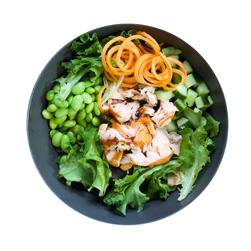 Lachsfang Salat