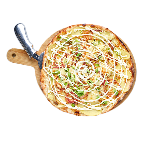 Pizza Bianca patata e cipolla (vegetarisch)