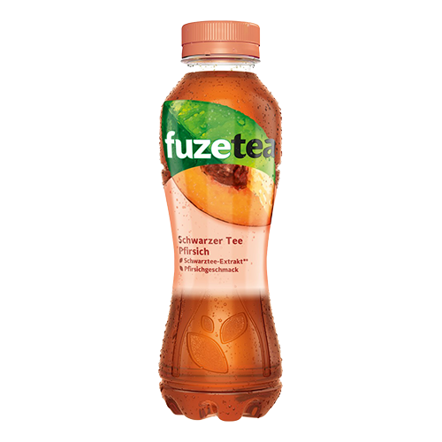 Fuze Tea Schwarzer Tee Pfirsich 0,4l (EINWEG)