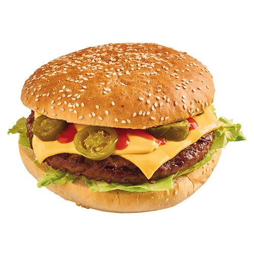XXL Chili Cheese Burger (scharf)