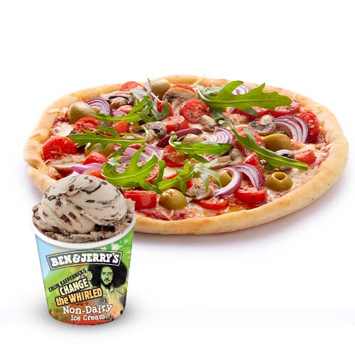Pizza Vegan Veggie Menü