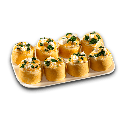 Pizzabrötchen Spinat-Feta