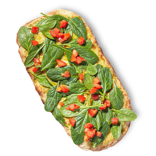 Pinsa Pesto con Spinaci