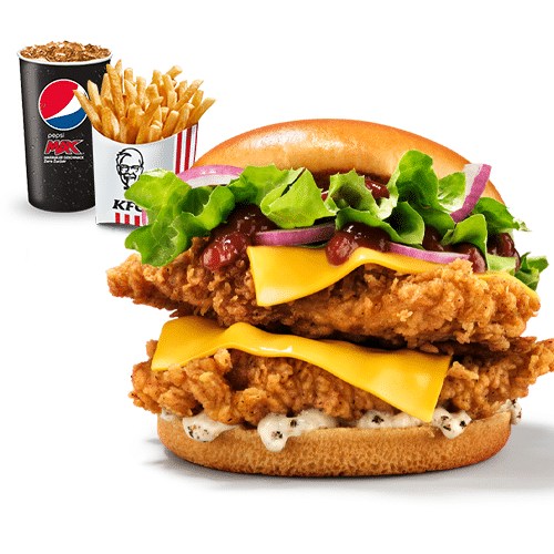 Double Gourmet BBQ Burger