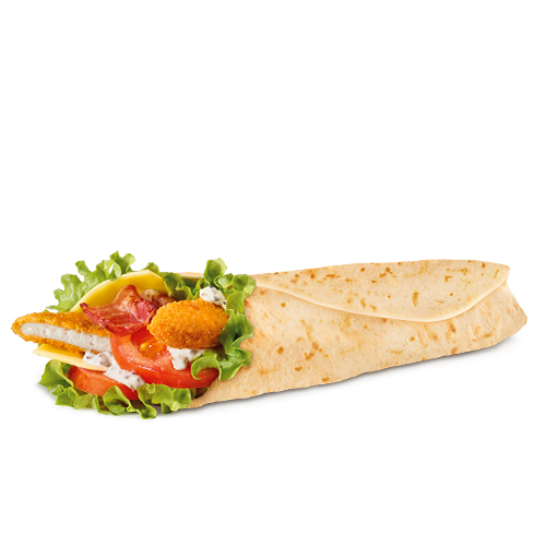 Wrap Cheese & Bacon - Bacon de poulet