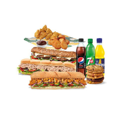 3 Sub'lovers meal