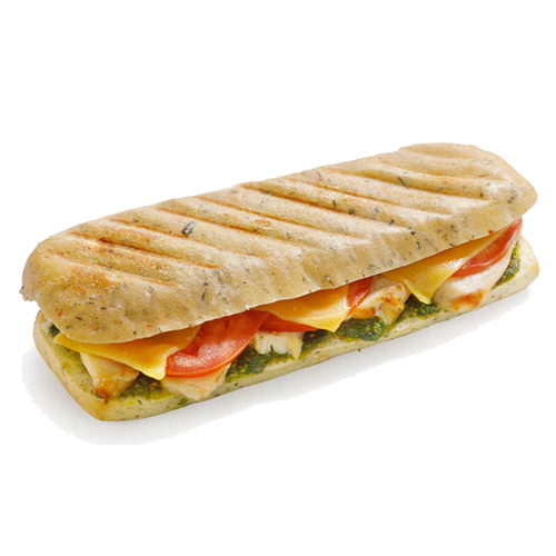 Panini kip met pesto