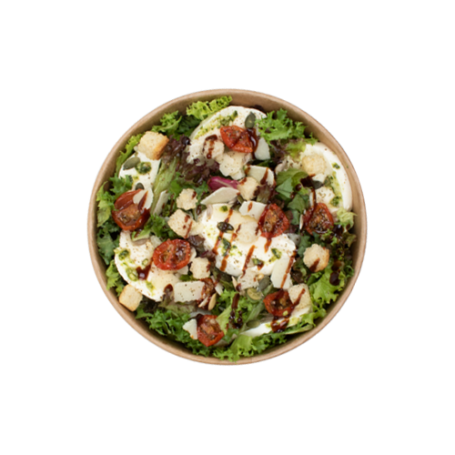 Salade met mozzarella tomaat