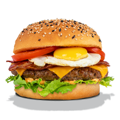 Fried egg burger