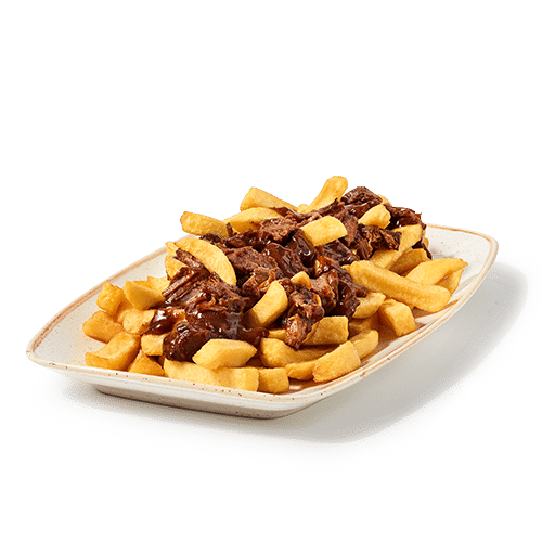 Fries with a regional stewed meat