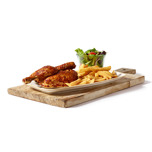 Half a chicken menu