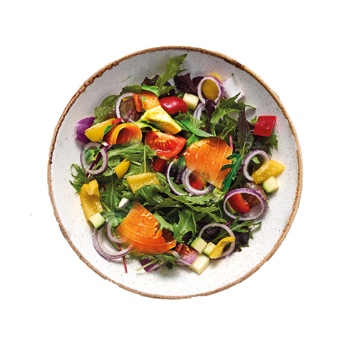 Smoked salmon salad