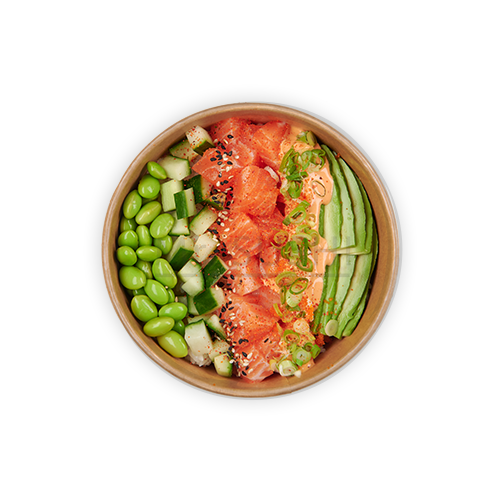 Poke bowl spicy salmon
