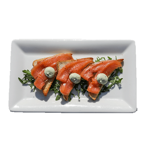 Zalm op toast