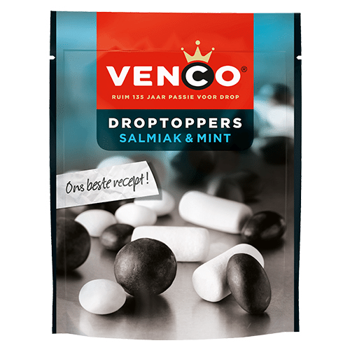 Venco Droptoppers Salmiak & Mint