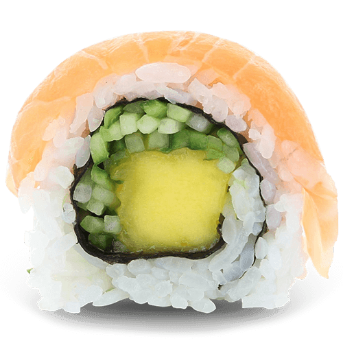 Salmon mango maki