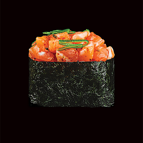 Gunkan spicy salmon