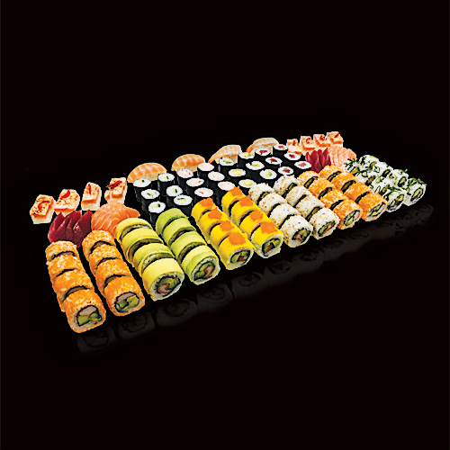 Party sushi deluxe (100 pieces)