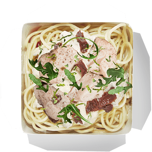 Makaron Pomodoro con pollo