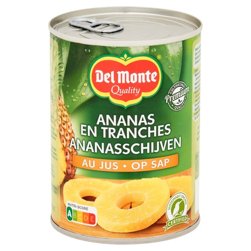 Del Monte Ananas en Tranches au Jus 565 g