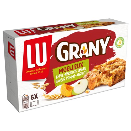 LU Grany Biscuits Moelleux Pomme Abricot 195g