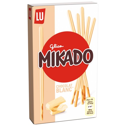 Lu Mikado Koekjes Witte Chocolade 70 G