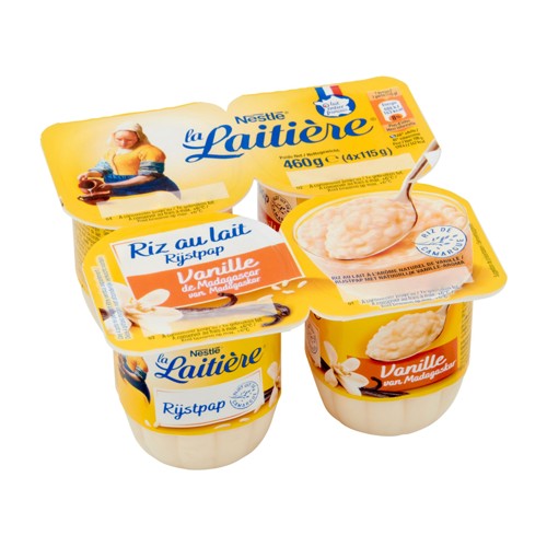 Rijstpudding Vanille 4x115g