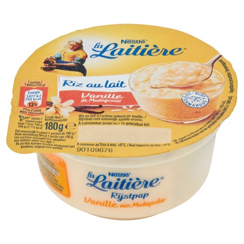 La Laitière Riz au Lait Vanille de Madagascar 180 g