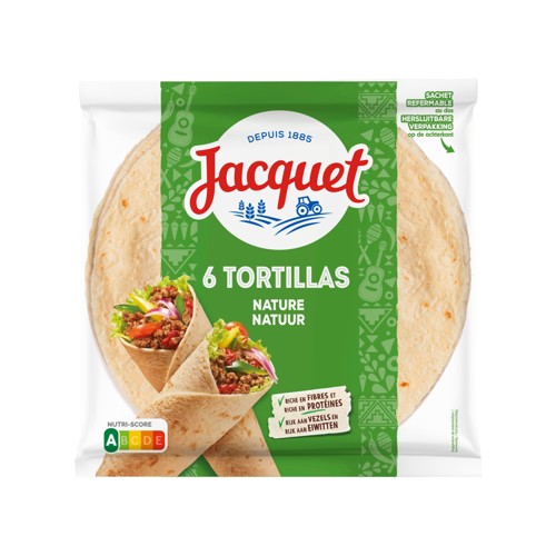 Jacquet Tortillas Nature 6 Pièces 370 g