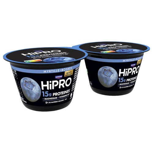 HiPro Yoghurt 15g Eiwit Bosbes 2x160g