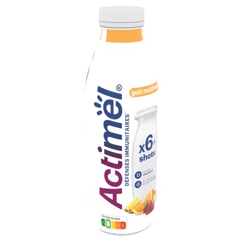 ACTIMEL Yaourt à boire Multifruits - Pasteurisé Grand format 645g