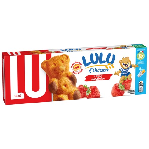 LU LuLu L''Ourson Gâteaux Fraise 150g